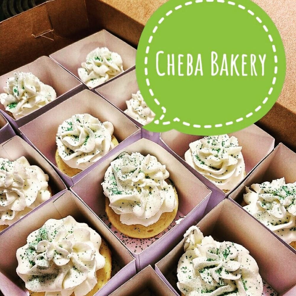 Cheba Bakery cupcakes boxed for delivery